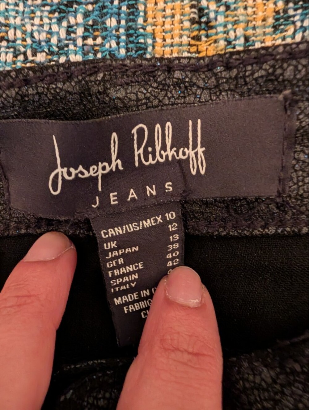 Joseph Ribkoff Sparkle Jeans - Picture 4 of 7